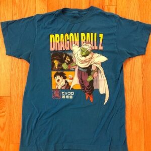 Manga Dragon Ball Z Graphic T-Shirt Men's M Blue 100% Cotton